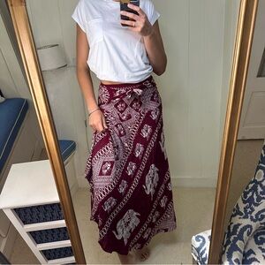 Striking Boho Wrap Skirt